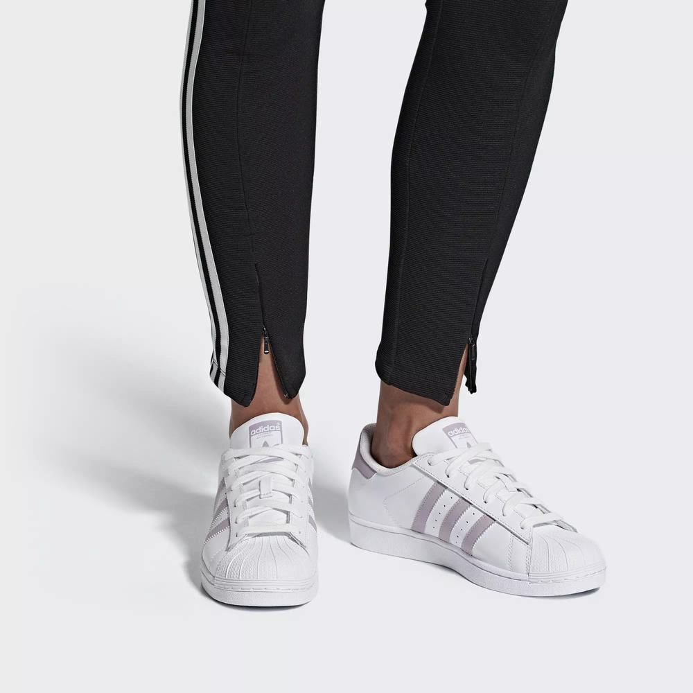 Adidas Superstar Tenis Blancos Para Mujer (MX-48561)